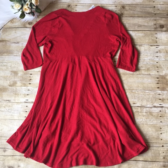 NWOT Torrid Faux Wrap Red Dress Size 2X - Picture 8 of 8
